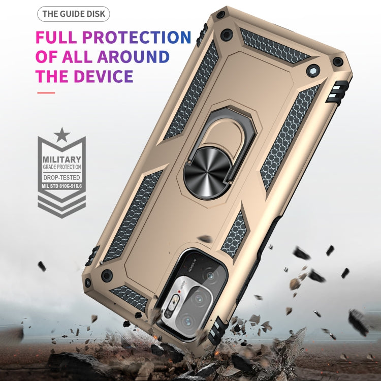 For Xiaomi Redmi Note 10 5G Shockproof TPU + PC Protective Case with 360 Degree Rotating Holder