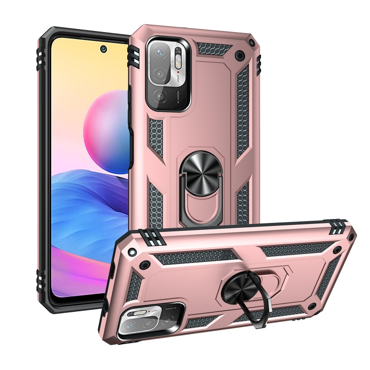 For Xiaomi Redmi Note 10 5G Shockproof TPU + PC Protective Case with 360 Degree Rotating Holder
