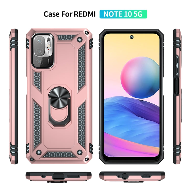 For Xiaomi Redmi Note 10 5G Shockproof TPU + PC Protective Case with 360 Degree Rotating Holder