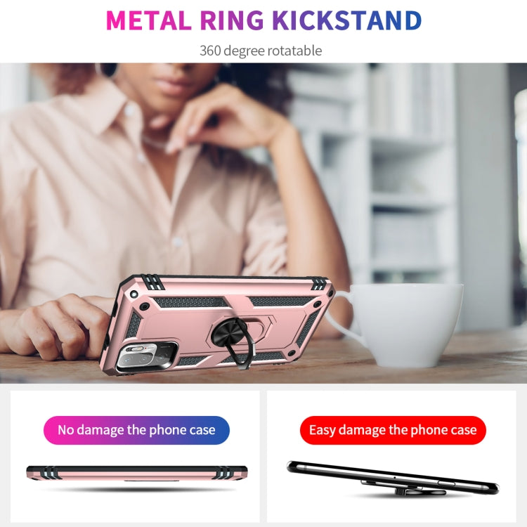 For Xiaomi Redmi Note 10 5G Shockproof TPU + PC Protective Case with 360 Degree Rotating Holder