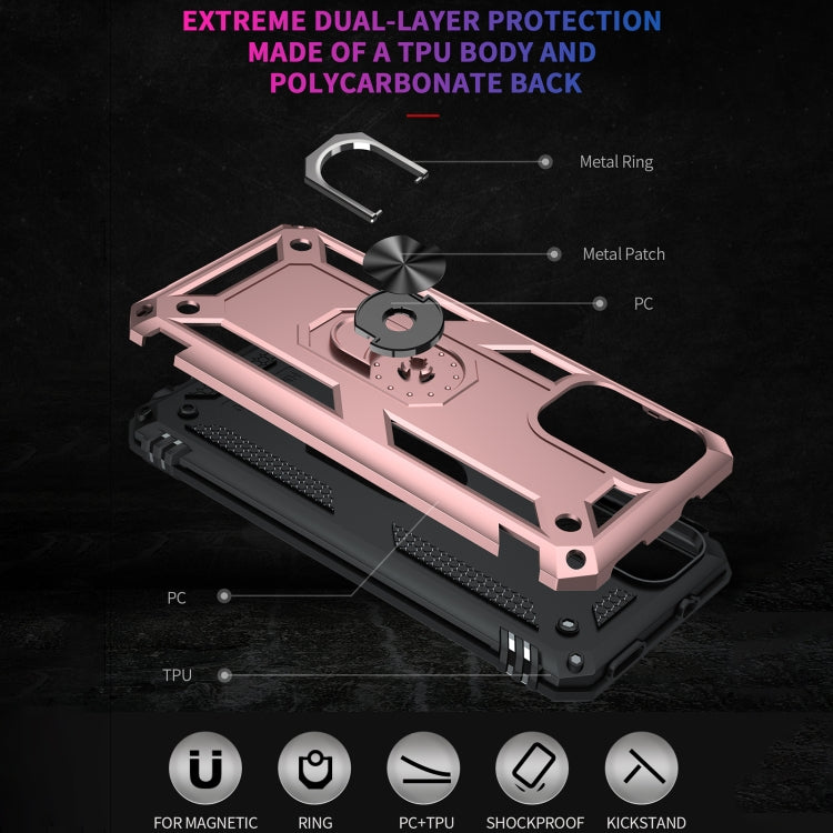 For Xiaomi Redmi Note 10 5G Shockproof TPU + PC Protective Case with 360 Degree Rotating Holder