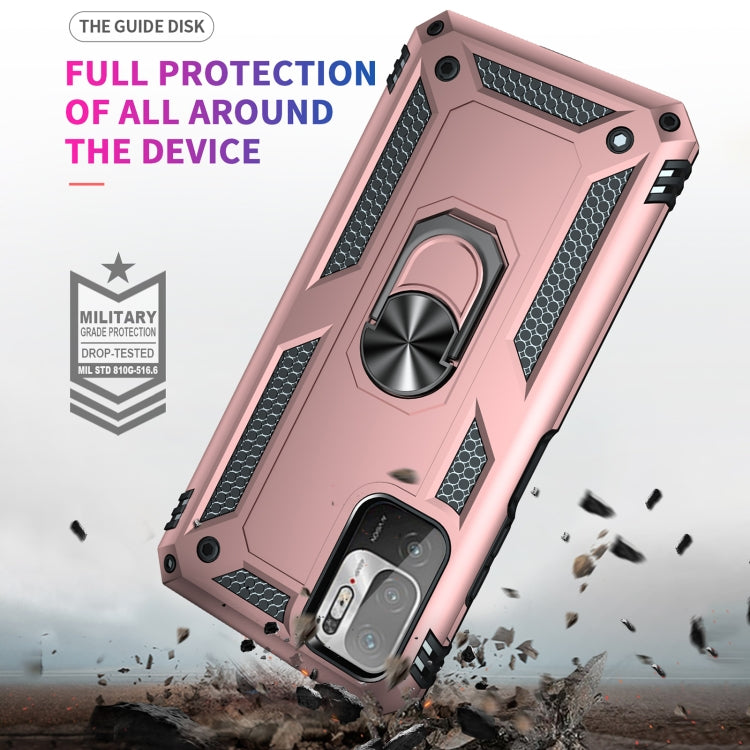 For Xiaomi Redmi Note 10 5G Shockproof TPU + PC Protective Case with 360 Degree Rotating Holder