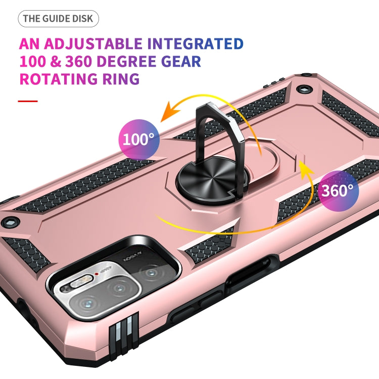 For Xiaomi Redmi Note 10 5G Shockproof TPU + PC Protective Case with 360 Degree Rotating Holder