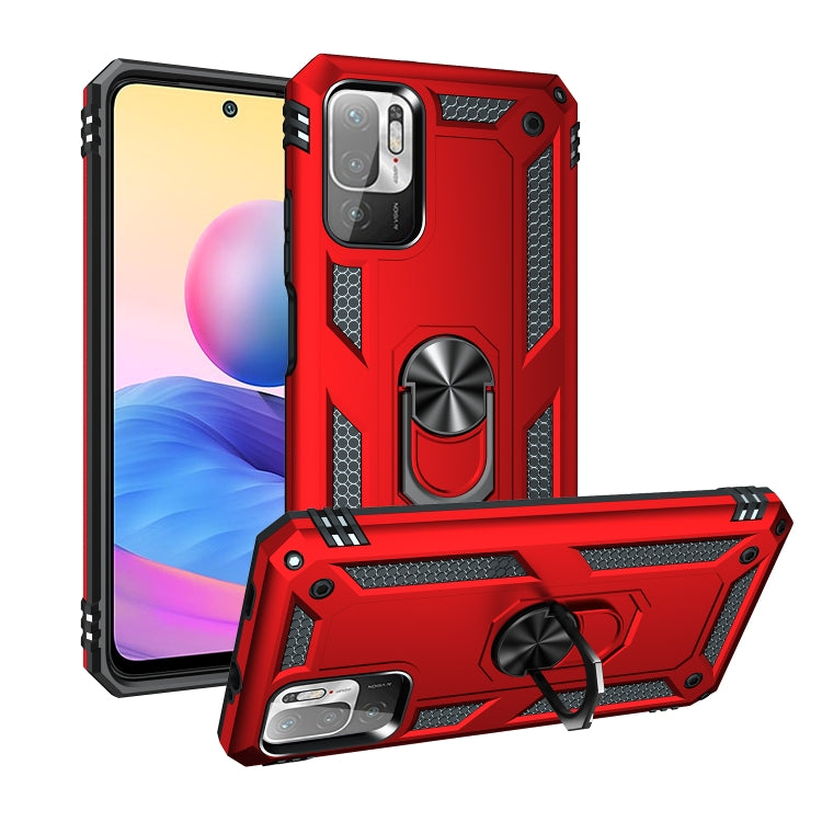 For Xiaomi Redmi Note 10 5G Shockproof TPU + PC Protective Case with 360 Degree Rotating Holder