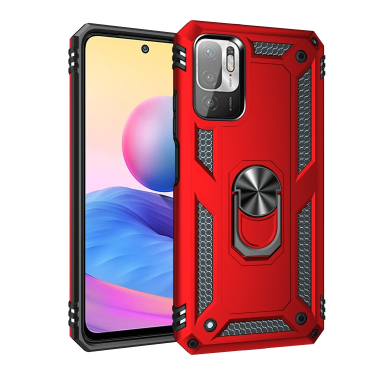 For Xiaomi Redmi Note 10 5G Shockproof TPU + PC Protective Case with 360 Degree Rotating Holder