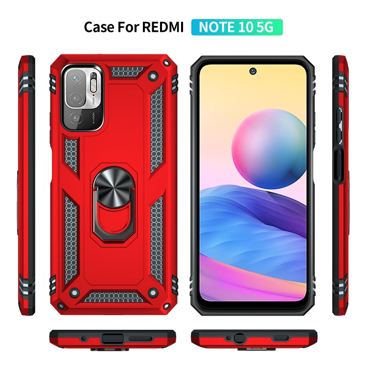 For Xiaomi Redmi Note 10 5G Shockproof TPU + PC Protective Case with 360 Degree Rotating Holder