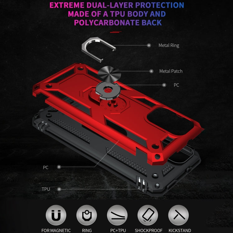 For Xiaomi Redmi Note 10 5G Shockproof TPU + PC Protective Case with 360 Degree Rotating Holder