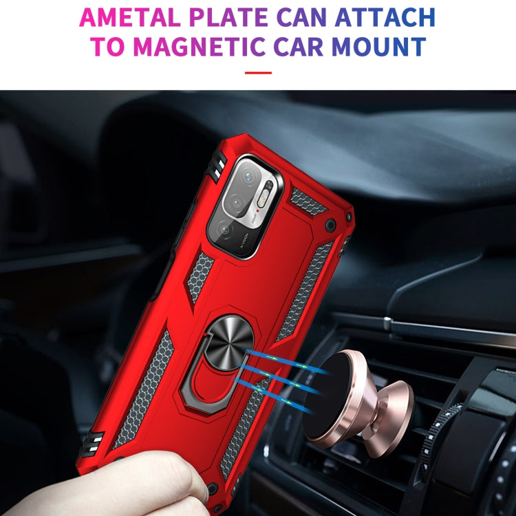 For Xiaomi Redmi Note 10 5G Shockproof TPU + PC Protective Case with 360 Degree Rotating Holder