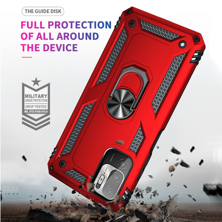 For Xiaomi Redmi Note 10 5G Shockproof TPU + PC Protective Case with 360 Degree Rotating Holder