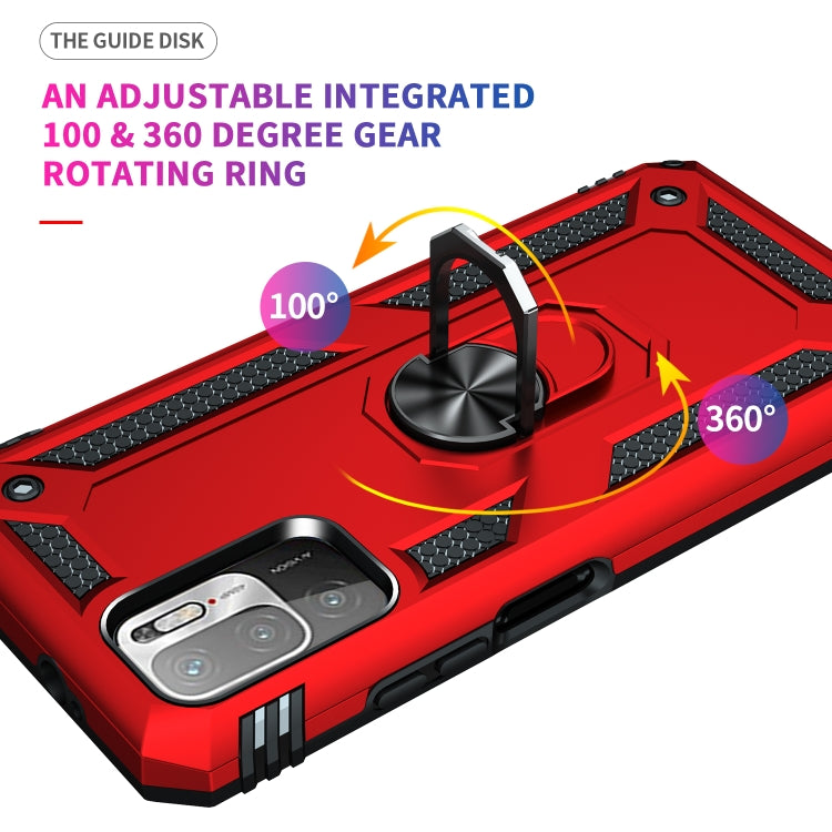 For Xiaomi Redmi Note 10 5G Shockproof TPU + PC Protective Case with 360 Degree Rotating Holder