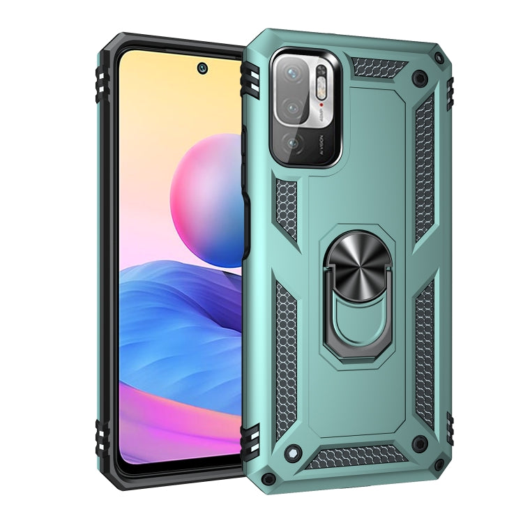 For Xiaomi Redmi Note 10 5G Shockproof TPU + PC Protective Case with 360 Degree Rotating Holder