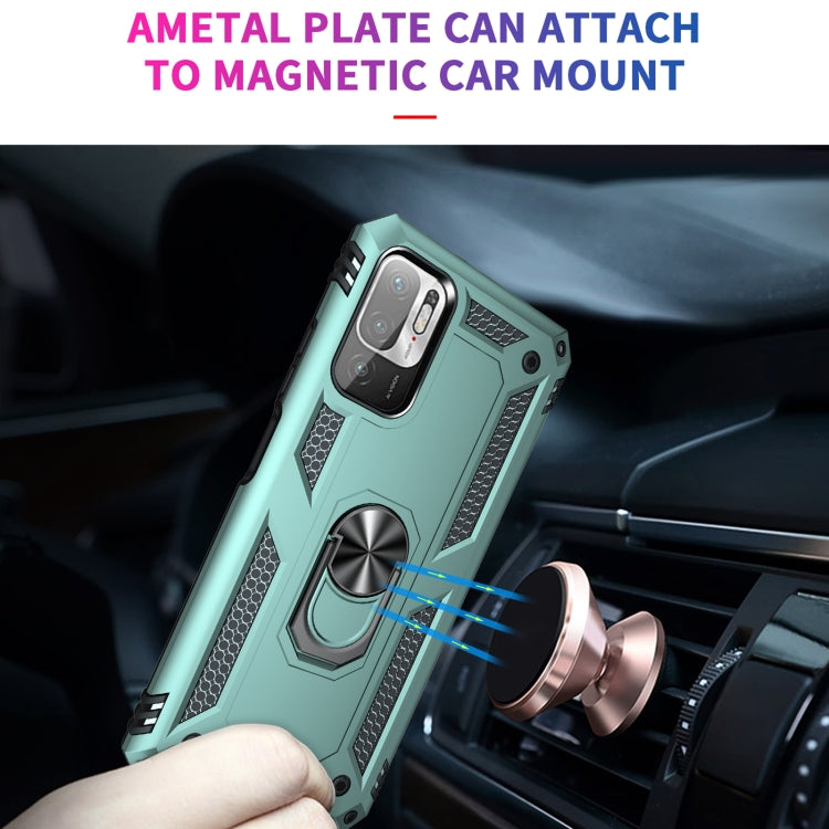 For Xiaomi Redmi Note 10 5G Shockproof TPU + PC Protective Case with 360 Degree Rotating Holder