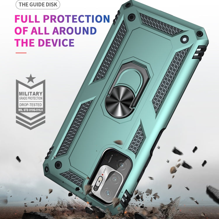 For Xiaomi Redmi Note 10 5G Shockproof TPU + PC Protective Case with 360 Degree Rotating Holder