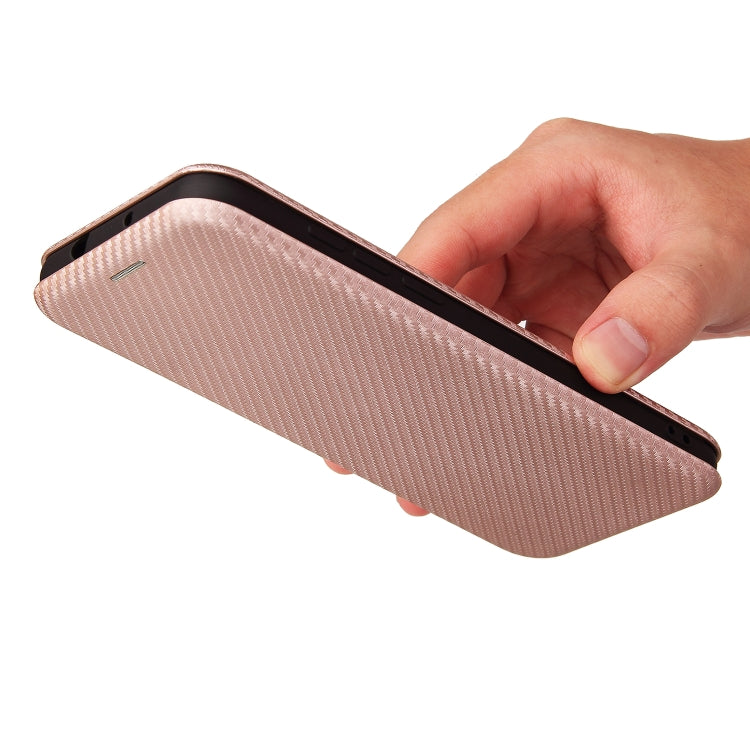 For OPPO Reno 5A(Japan version) Carbon Fiber Texture Horizontal Flip TPU + PC + PU Leather Case with Card Slot