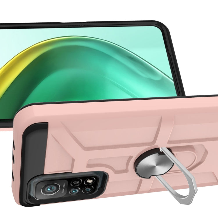 For Xiaomi Mi 10T/ 10T Pro / Redmi K30S War-god Armor TPU + PC Shockproof Magnetic Protective Case with Ring Holder