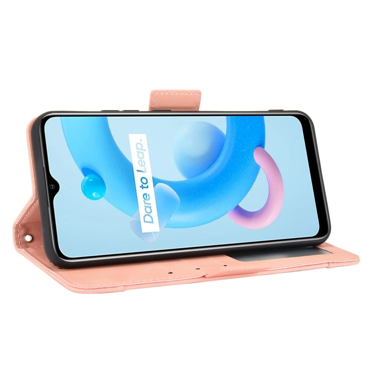 For OPPO Realme C11 2021 / C20 / C20A Skin Feel Calf Pattern Horizontal Flip Leather Case with Holder & Card Slots & Photo Frame