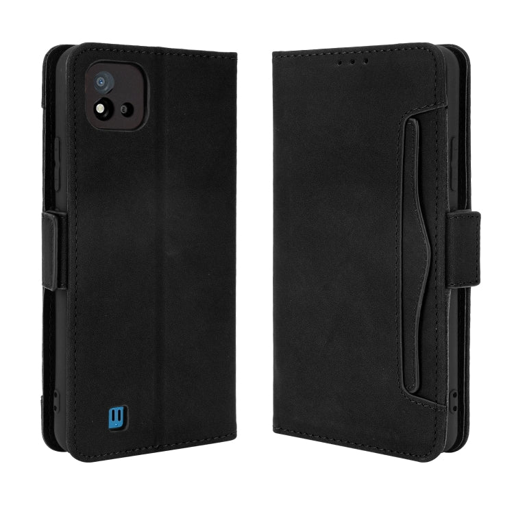 For OPPO Realme C11 2021 / C20 / C20A Skin Feel Calf Pattern Horizontal Flip Leather Case with Holder & Card Slots & Photo Frame