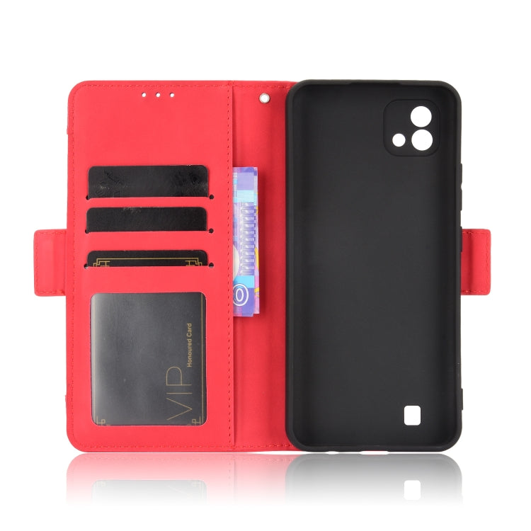 For OPPO Realme C11 2021 / C20 / C20A Skin Feel Calf Pattern Horizontal Flip Leather Case with Holder & Card Slots & Photo Frame