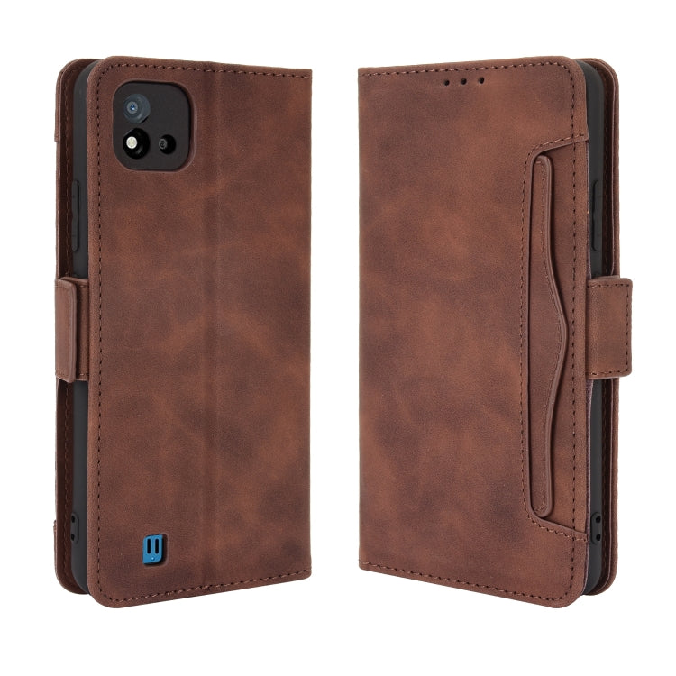 For OPPO Realme C11 2021 / C20 / C20A Skin Feel Calf Pattern Horizontal Flip Leather Case with Holder & Card Slots & Photo Frame