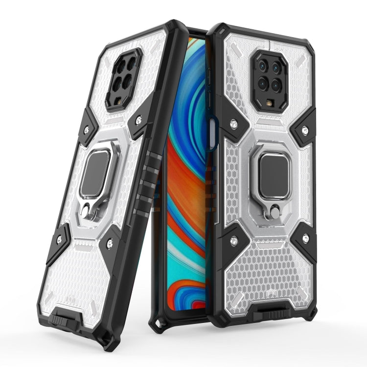 For Xiaomi Redmi Note 9 Pro Max Space PC+TPU Ring Holder Protective Case