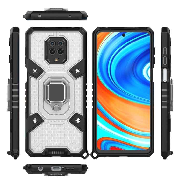 For Xiaomi Redmi Note 9 Pro Max Space PC+TPU Ring Holder Protective Case