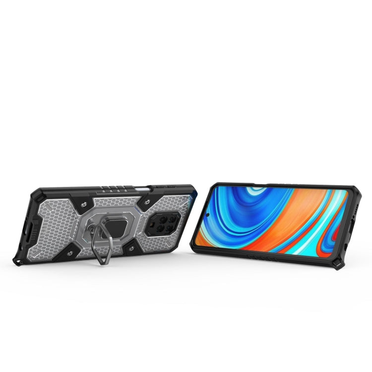 For Xiaomi Redmi Note 9 Pro Max Space PC+TPU Ring Holder Protective Case