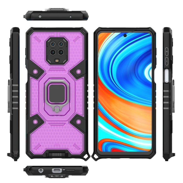 For Xiaomi Redmi Note 9 Pro Max Space PC+TPU Ring Holder Protective Case