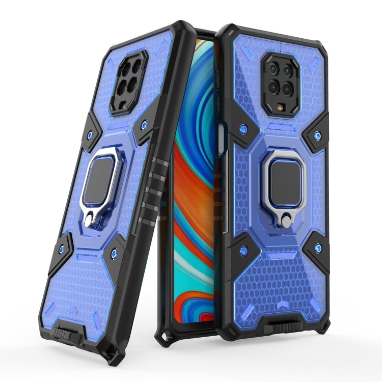 For Xiaomi Redmi Note 9 Pro Max Space PC+TPU Ring Holder Protective Case