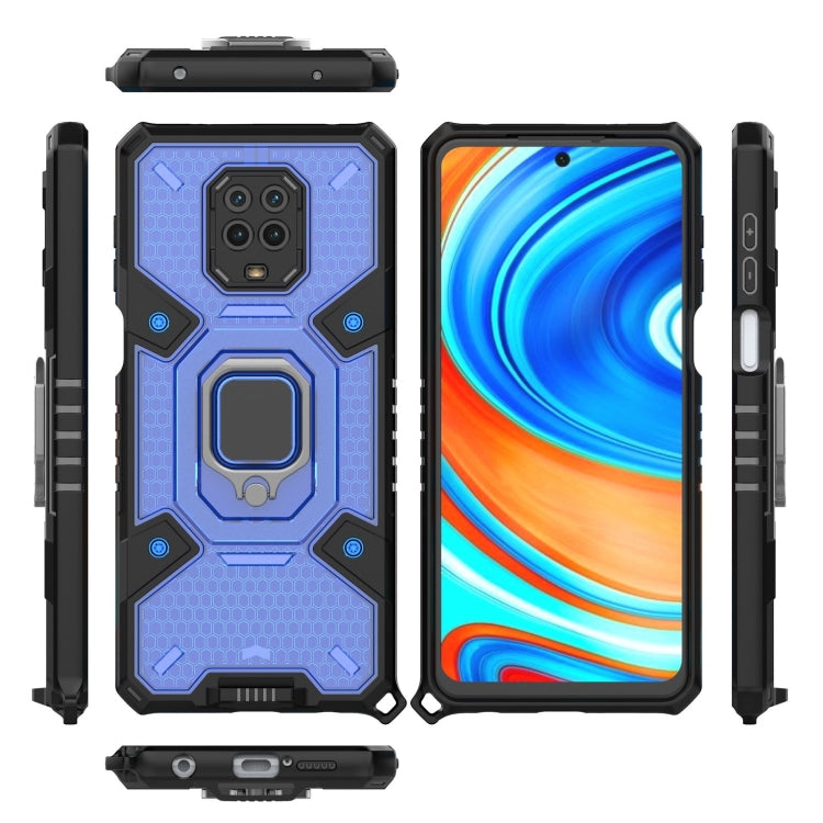 For Xiaomi Redmi Note 9 Pro Max Space PC+TPU Ring Holder Protective Case