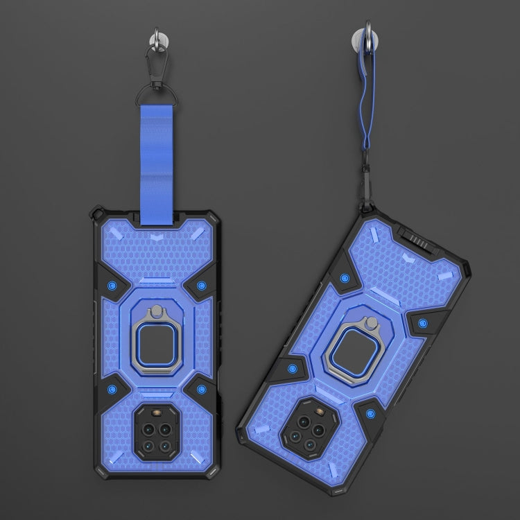 For Xiaomi Redmi Note 9 Pro Max Space PC+TPU Ring Holder Protective Case