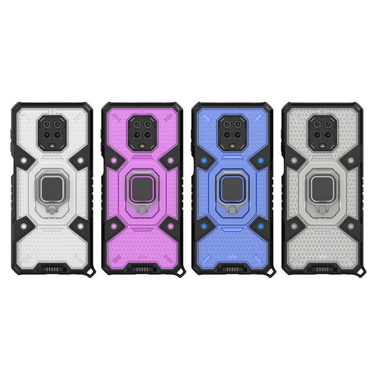 For Xiaomi Redmi Note 9 Pro Max Space PC+TPU Ring Holder Protective Case