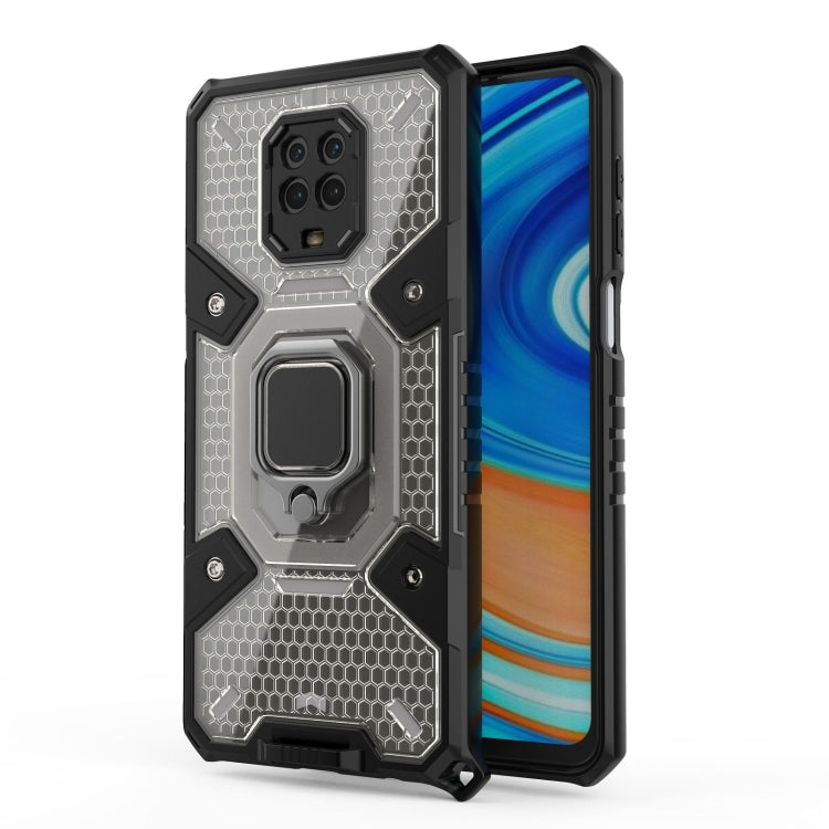 For Xiaomi Redmi Note 9 Pro Max Space PC+TPU Ring Holder Protective Case