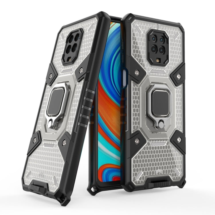 For Xiaomi Redmi Note 9 Pro Max Space PC+TPU Ring Holder Protective Case