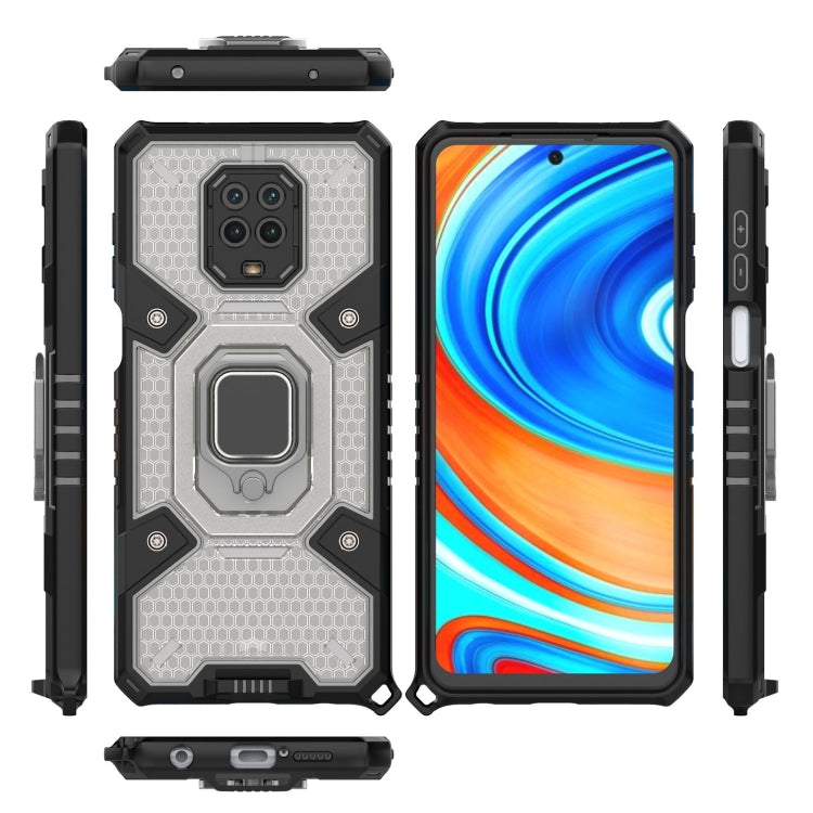 For Xiaomi Redmi Note 9 Pro Max Space PC+TPU Ring Holder Protective Case