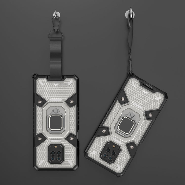 For Xiaomi Redmi Note 9 Pro Max Space PC+TPU Ring Holder Protective Case