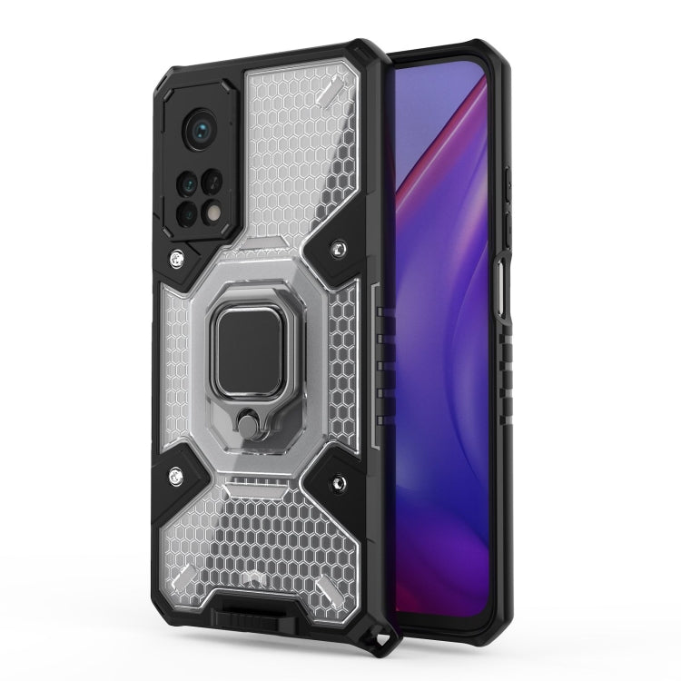 For Xiaomi Mi 10T Pro Space PC+TPU Ring Holder Protective Case