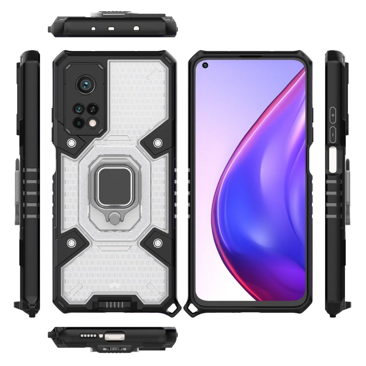 For Xiaomi Mi 10T Pro Space PC+TPU Ring Holder Protective Case