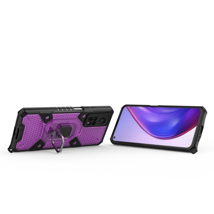 For Xiaomi Mi 10T Pro Space PC+TPU Ring Holder Protective Case