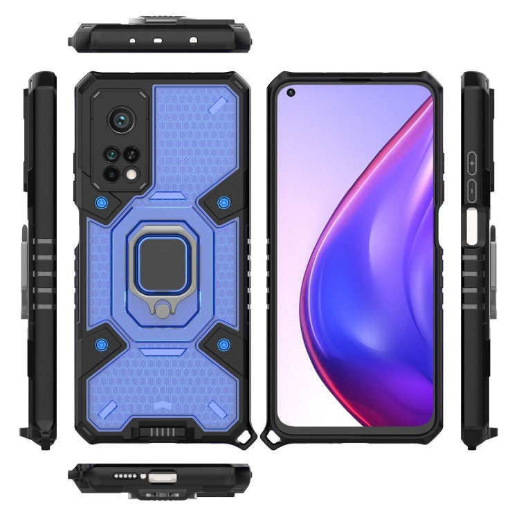 For Xiaomi Mi 10T Pro Space PC+TPU Ring Holder Protective Case