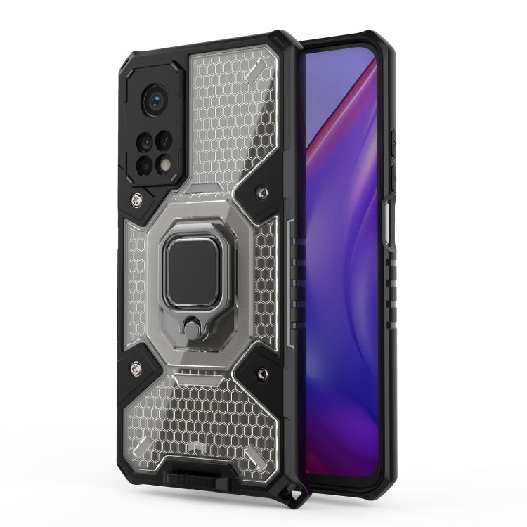 For Xiaomi Mi 10T Pro Space PC+TPU Ring Holder Protective Case