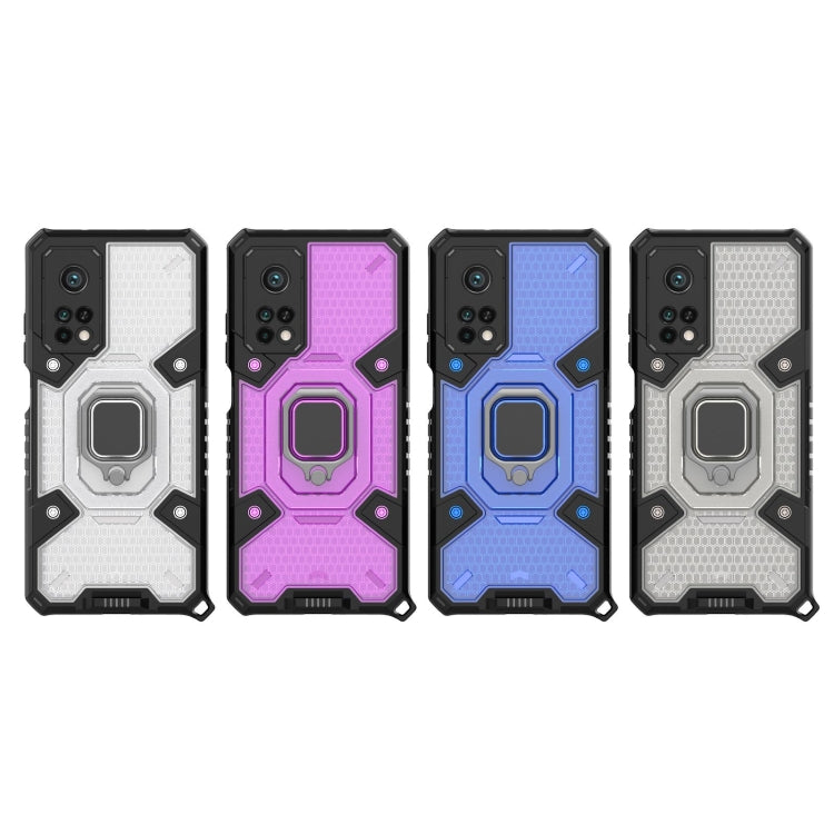 For Xiaomi Mi 10T Pro Space PC+TPU Ring Holder Protective Case