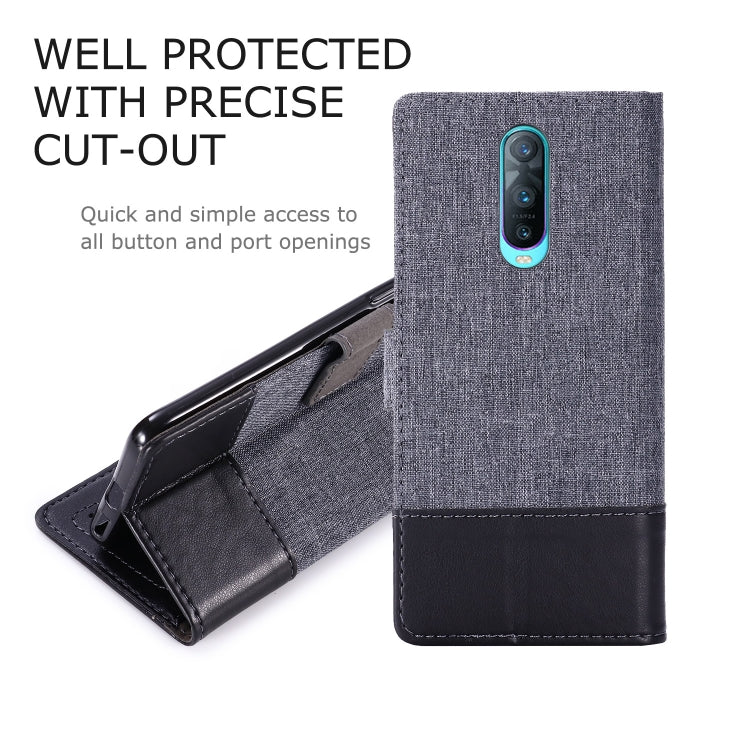 For OPPO R17 Pro MUXMA MX102 Horizontal Flip Canvas Leather Case with Stand & Card Slot & Wallet Function