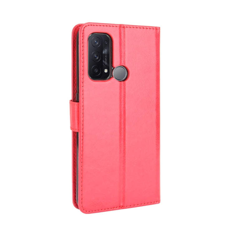 For OPPO Reno5 A Crazy Horse Texture Horizontal Flip Leather Case with Holder & Card Slots & Lanyard