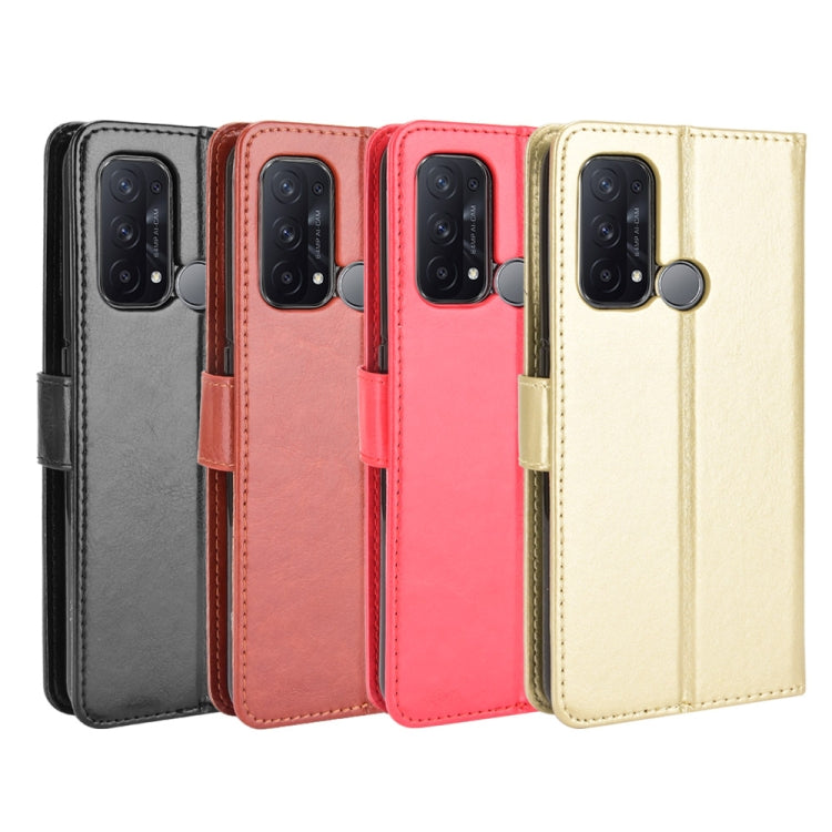 For OPPO Reno5 A Crazy Horse Texture Horizontal Flip Leather Case with Holder & Card Slots & Lanyard
