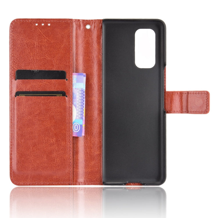 For Xiaomi Mi Mix Fold Crazy Horse Texture Horizontal Flip Leather Case with Holder & Card Slots & Lanyard