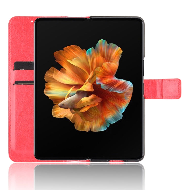 For Xiaomi Mi Mix Fold Crazy Horse Texture Horizontal Flip Leather Case with Holder & Card Slots & Lanyard