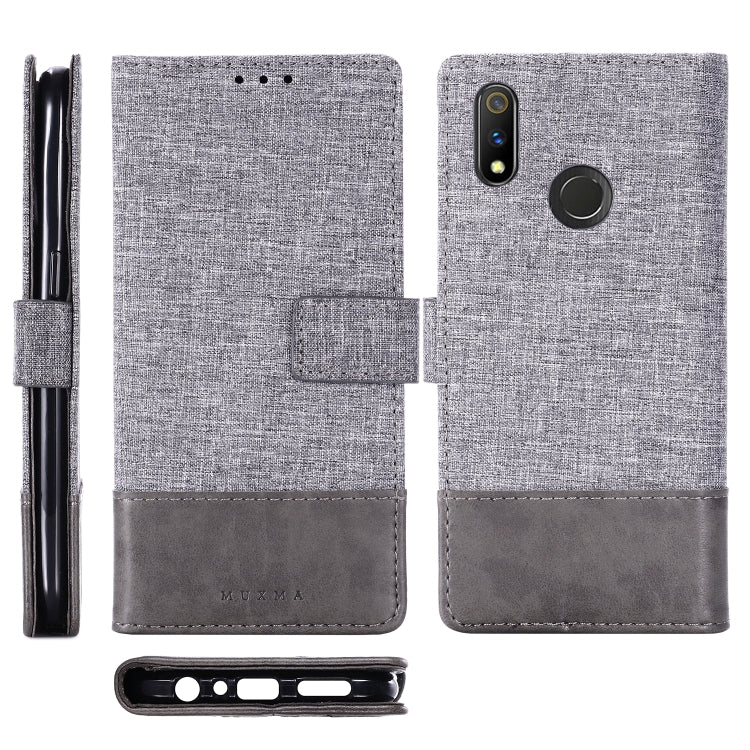 For OPPO Realme 3 Pro MUXMA MX102 Horizontal Flip Canvas Leather Case with Stand & Card Slot & Wallet Function