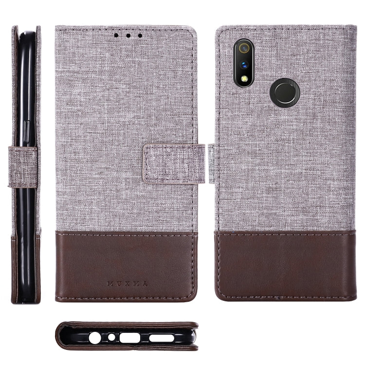 For OPPO Realme 3 Pro MUXMA MX102 Horizontal Flip Canvas Leather Case with Stand & Card Slot & Wallet Function
