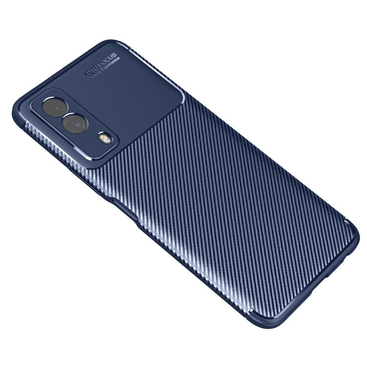 For vivo Y53s Carbon Fiber Texture Shockproof TPU Case