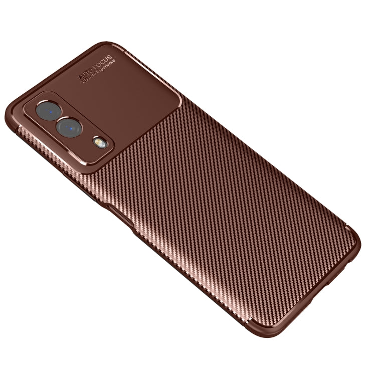 For vivo Y53s Carbon Fiber Texture Shockproof TPU Case